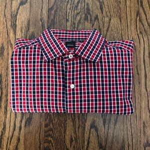 Saks Fifth Ave Checkered Button Down